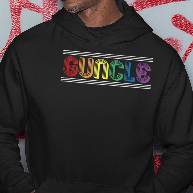 Mens Guncle Gay Uncle Lgbt Pride Flag Gift Hoodie Unique Gifts