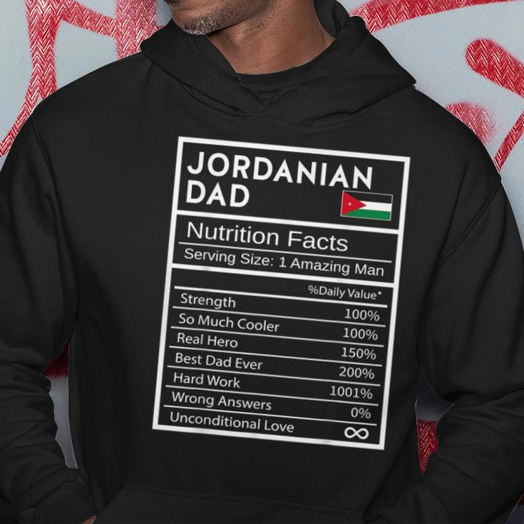 Mens Jordanian Dad Nutrition Facts National Pride Gift For Dad Hoodie Unique Gifts