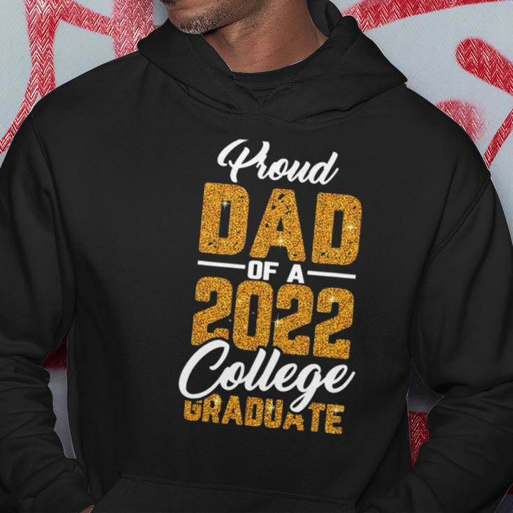Mens Proud Dad Of A 2022 Graduate Graduation College Student Papa Hoodie Unique Gifts