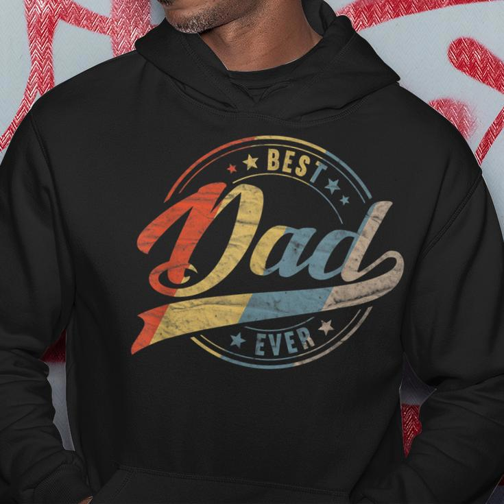 Mens Retro Vintage Best Dad Ever Father Daddy Fathers Day Gift Hoodie Unique Gifts
