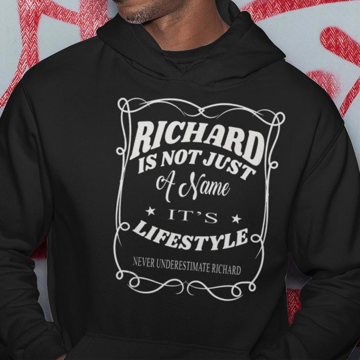 Mens Richard Is Not Just A Name Its Lifestyle Funny Richard Hoodie Unique Gifts