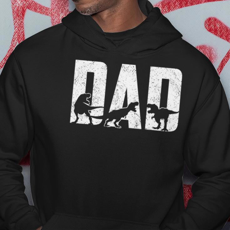 Mens Trex Dad Dinosaur Lover Cool Vintage Mens Fathers Day Hoodie Unique Gifts