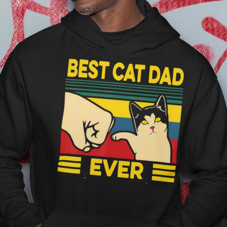 Mens Vintage Best Cat Dad Ever Bump Fit 240 Shirt Hoodie Funny Gifts