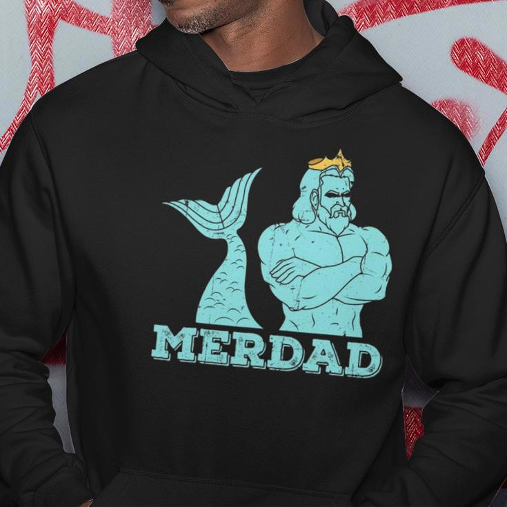 Merdad Security Merman Mermaids Daddy Fathers Day Dad Hoodie Unique Gifts