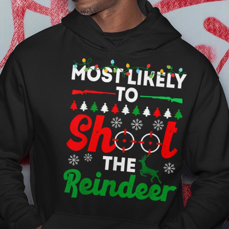 Most Likely To Shoot The Reindeer 556 Shirt Hoodie Funny Gifts