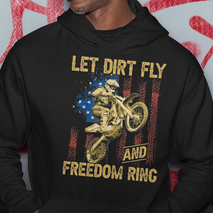 Motorcycle Let Dirt Fly And Freedom Ring Independence Day Hoodie Unique Gifts
