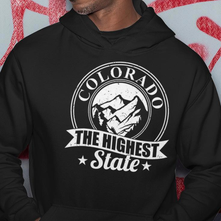 Mountain Outdoor Colorado The Highest State Hoodie Unique Gifts
