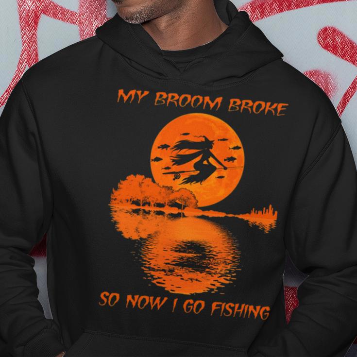 My Broom Broke So Now I Go Fishing 56 Shirt Hoodie Funny Gifts