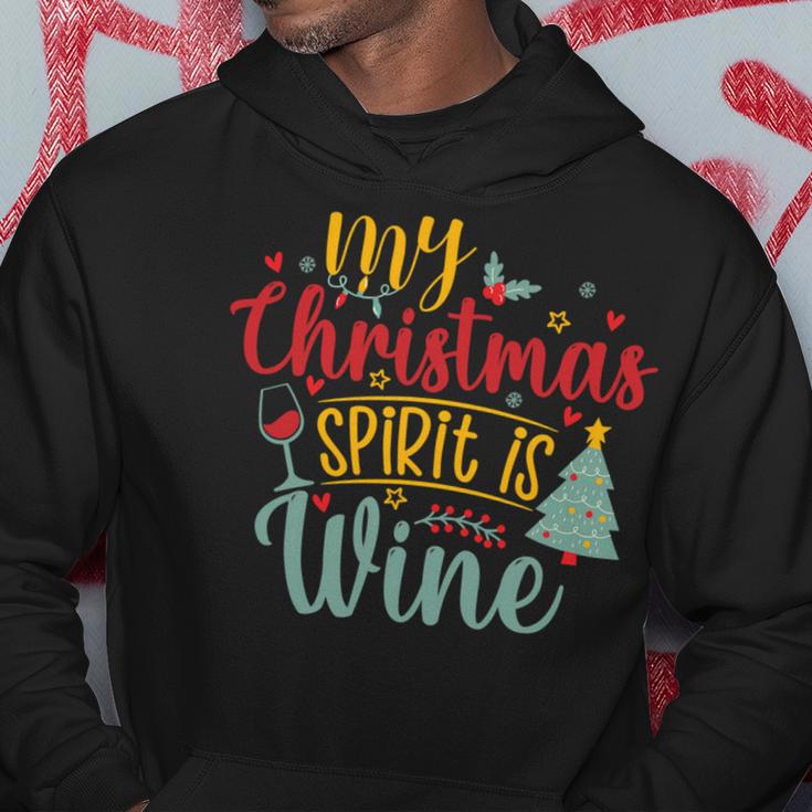 My Christmas Spirit Is Wine Funny 555 Shirt Hoodie Funny Gifts