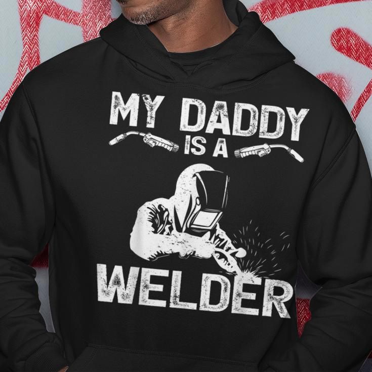 My Daddy Is A Welder Welding Girls Kids Boys Hoodie Funny Gifts