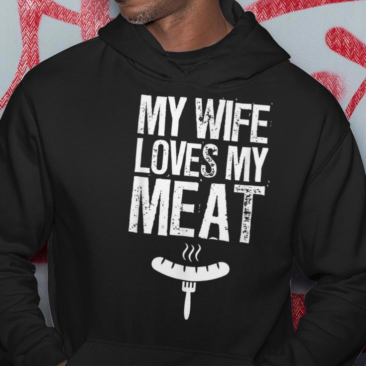 My Wife Loves My Meat Funny Grilling Bbq Lover Hoodie Unique Gifts