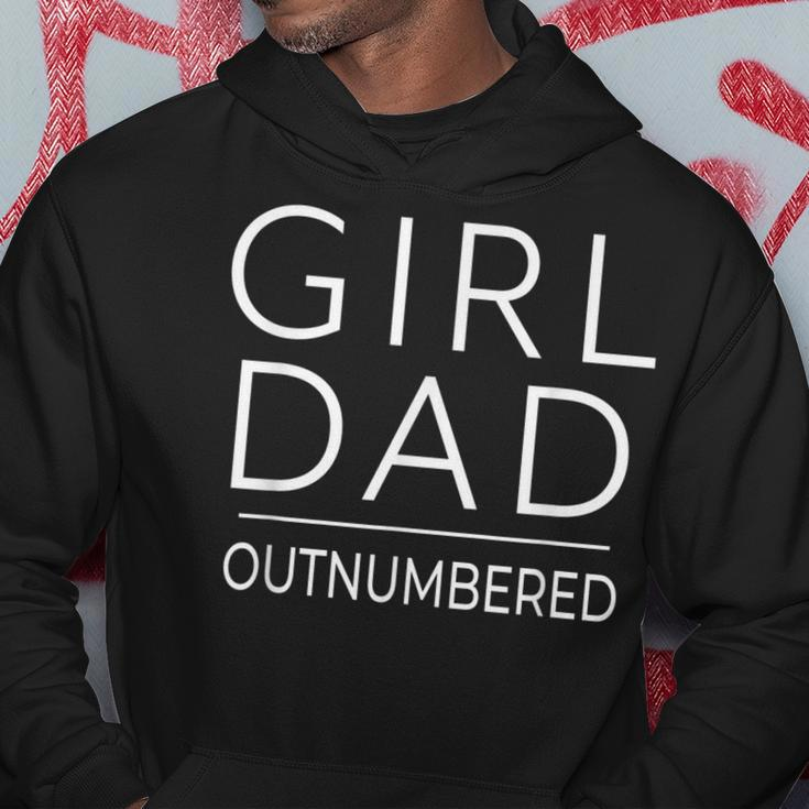Outnumbered Dad Of Girls Men Fathers Day For Girl Dad Hoodie Unique Gifts