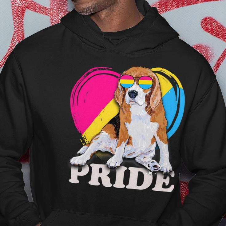 Pansexual Beagle Rainbow Heart Pride Lgbt Dog Lover 56 Beagle Dog Hoodie Funny Gifts