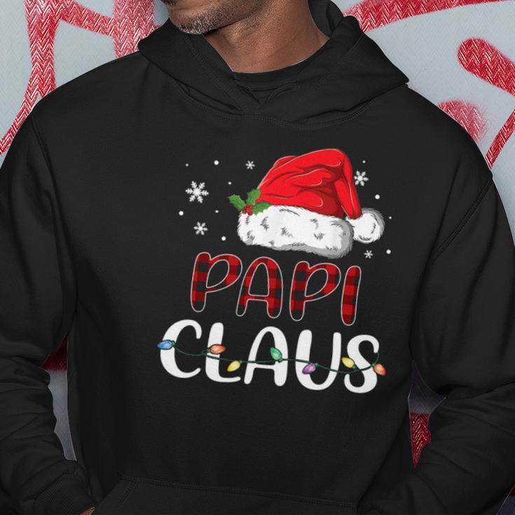 Papi Claus Christmas Santa Hat Buffalo Matching Family Hoodie Unique Gifts