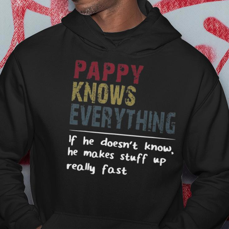 Pappy Knows Everything If He Doesnt Know Fathers Day Hoodie Personalized Gifts