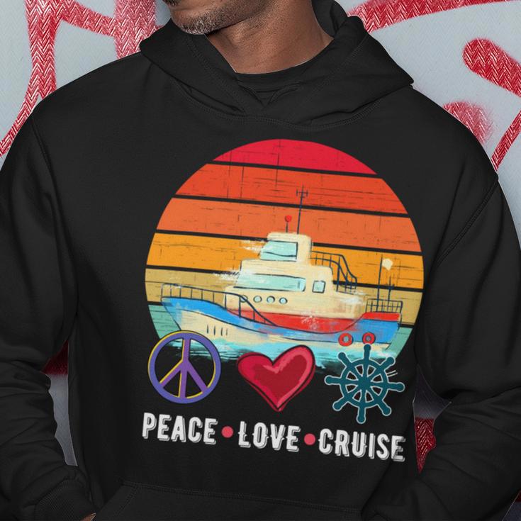 Peace Love Cruising Family Cruise Vacation Matching Gift V2 Hoodie Funny Gifts