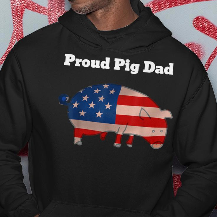 Pig 4Th Of July Cute Pig Lovers|Proud Pig Dad Hoodie Funny Gifts