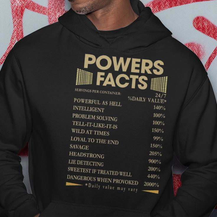 Powers Name Gift Powers Facts Hoodie Funny Gifts