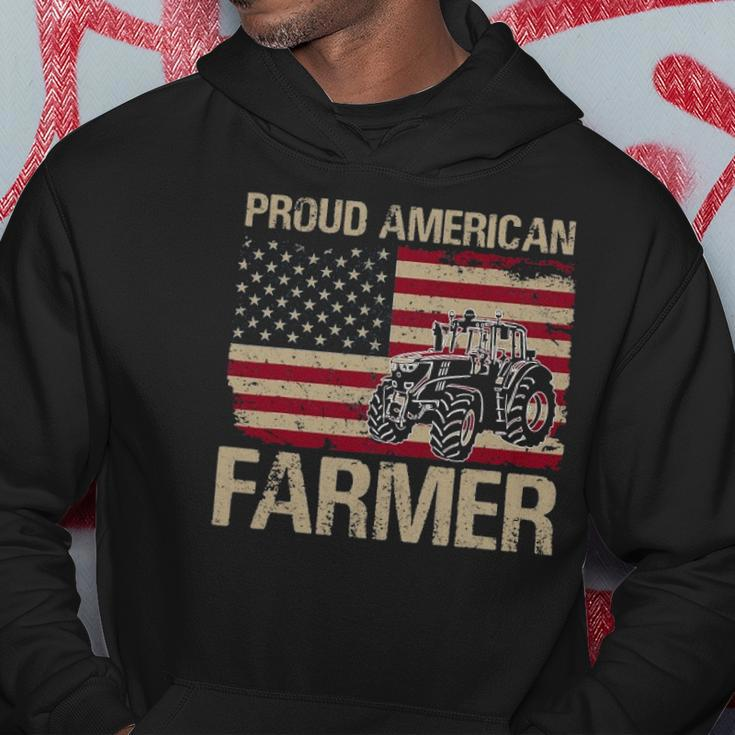 Proud American Farmer Usa Flag Patriotic Farming Gift Hoodie Personalized Gifts