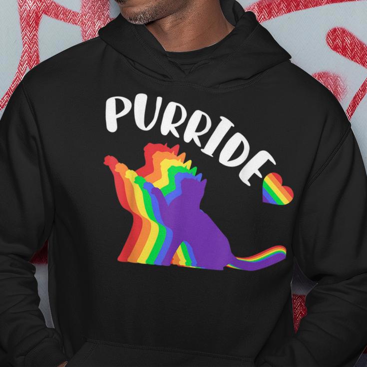 Purride Gay Pride Cat Pride Cat Cat Lgbtq Hoodie Unique Gifts