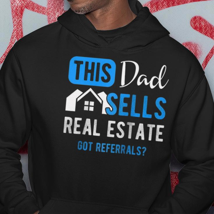 Real Estate Agent Men Dad Funny Realtor Gift Raglan Baseball Hoodie Unique Gifts
