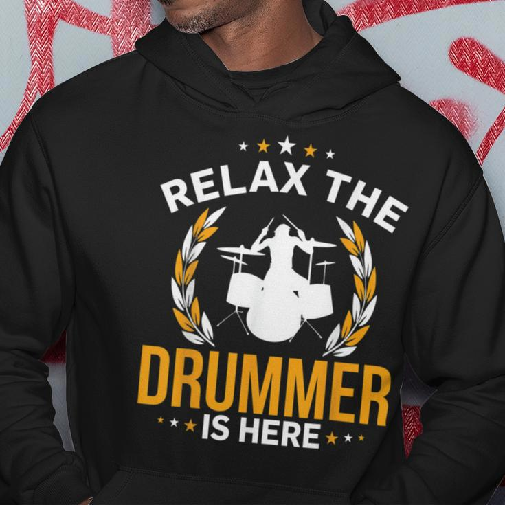 Relax The Drummer Here Hoodie Unique Gifts
