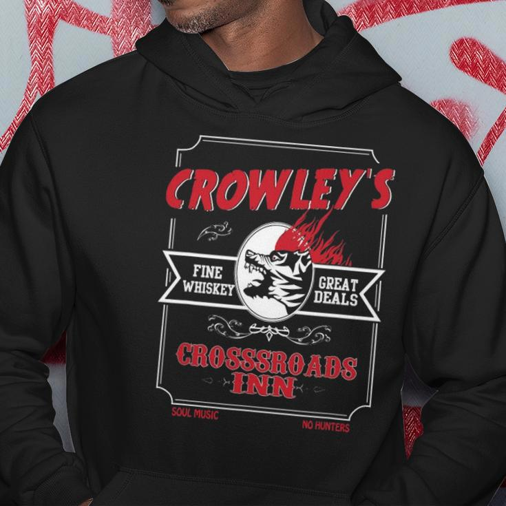 Retro Crowleys Crossroads Dive Bar Hoodie Unique Gifts