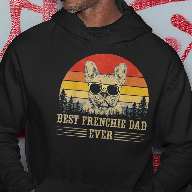 Retro Vintage French Bulldog Best Frenchie Dad Ever Classic Hoodie Unique Gifts