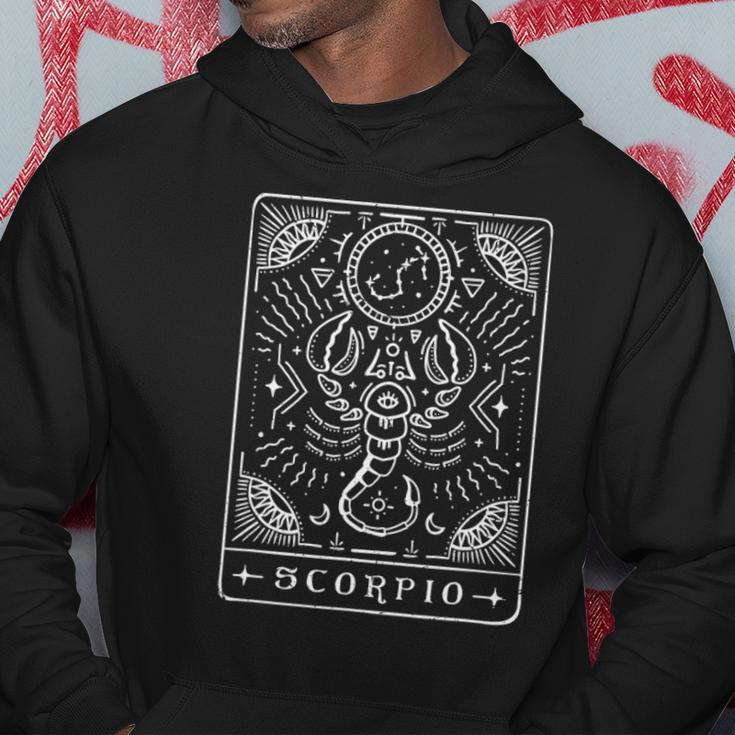 Scorpio Tarot Art Scorpio Zodiac Sign Birthday Month Hoodie Unique Gifts
