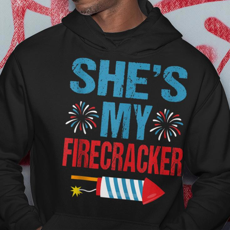 Shes My Firecracker His And Hers 4Th July Couples Hoodie Funny Gifts