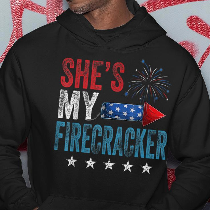 Shes My Firecracker His And Hers 4Th July Vintage Gift Hoodie Funny Gifts