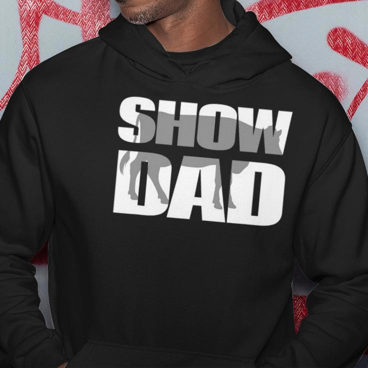Show Dad Cow Dairy Cattle Fathers Day Hoodie Unique Gifts