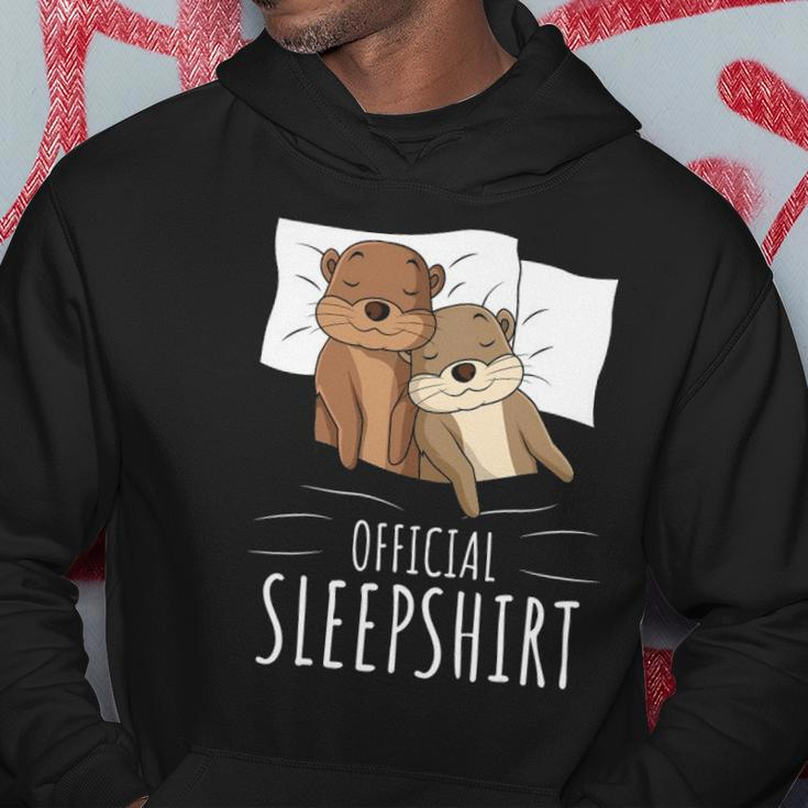 Sleeping Sea Otter Lover Napping Official Sleep Hoodie Unique Gifts