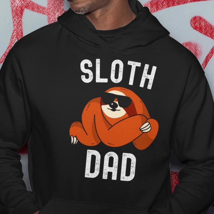 Sloth Dad Fathers Day Men Sloth Daddy Funny Sloth Lover Lazy Hoodie Unique Gifts
