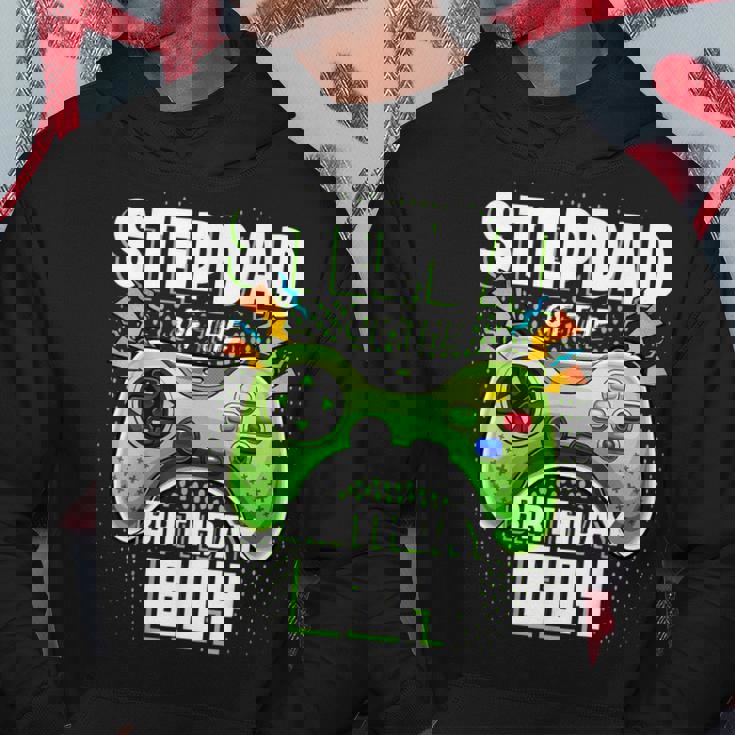 Stepdad Of The Birthday Boy Matching Family Video Game Party Hoodie Funny Gifts