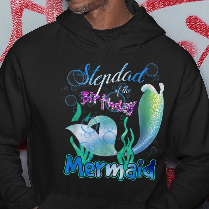 Stepdad Of The Birthday Mermaid Matching Family Hoodie Funny Gifts