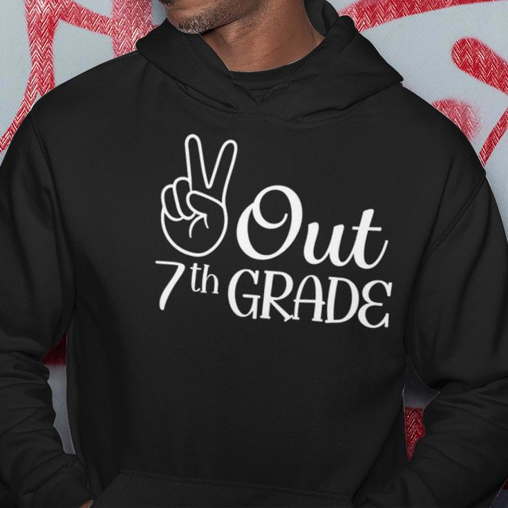 Summer Last Day Of School Graduation Peace Out 7Th Grade Hoodie Unique Gifts