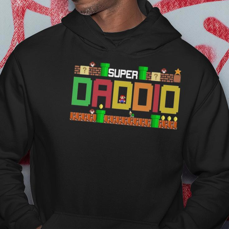 Super Dadsuper Daddio Gift Cute Funny Daddy Gift Essential Hoodie Unique Gifts