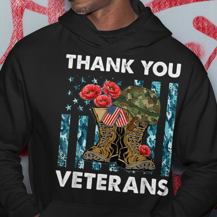 Thank You Veterans Combat Boots Poppy Veteran Day T-Shirt T-Shirt Hoodie Unique Gifts