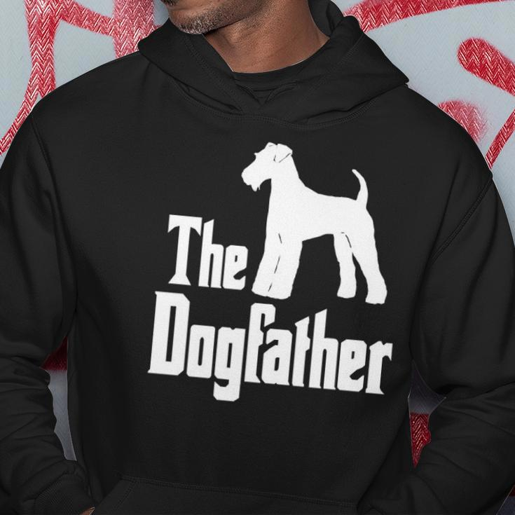 The Dogfather Airedale Terrier Silhouette Funny Gift Idea Classic Hoodie Unique Gifts