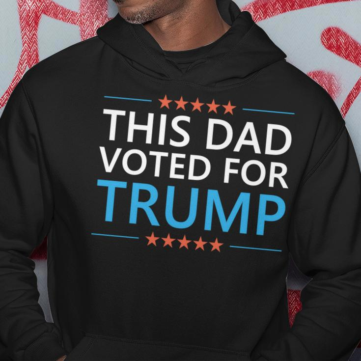 This Dad Voted For Trump Funny 4Th Of July Fathers Day Meme Hoodie Funny Gifts