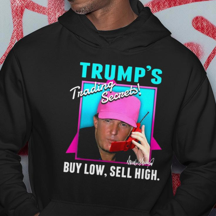 Trump’S Trading Secrets Buy Low Sell High Funny Trump Hoodie Unique Gifts