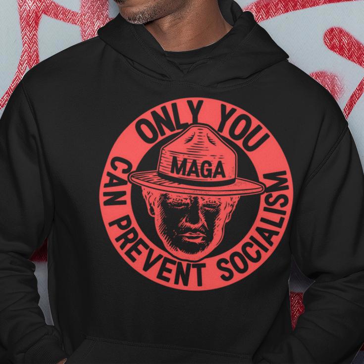 Ultra Maga 2024 Only You Can Prevent Socialism We The People 1776 2022 Red Hoodie Funny Gifts