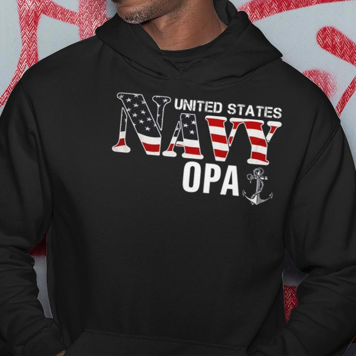 United States Flag American Navy Opa Veteran Day Gift Hoodie Unique Gifts