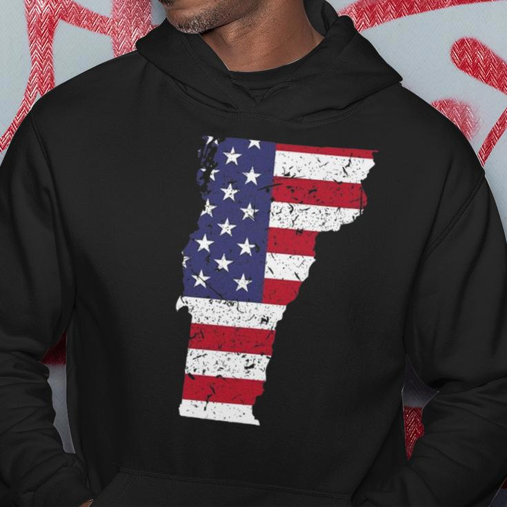 Vermont Map State American Flag 4Th Of July Pride Tee Hoodie Unique Gifts