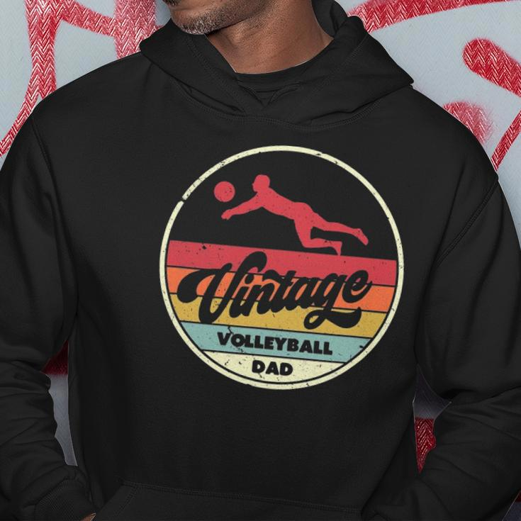 Vintage Volleyball Dad Retro Style Hoodie Unique Gifts