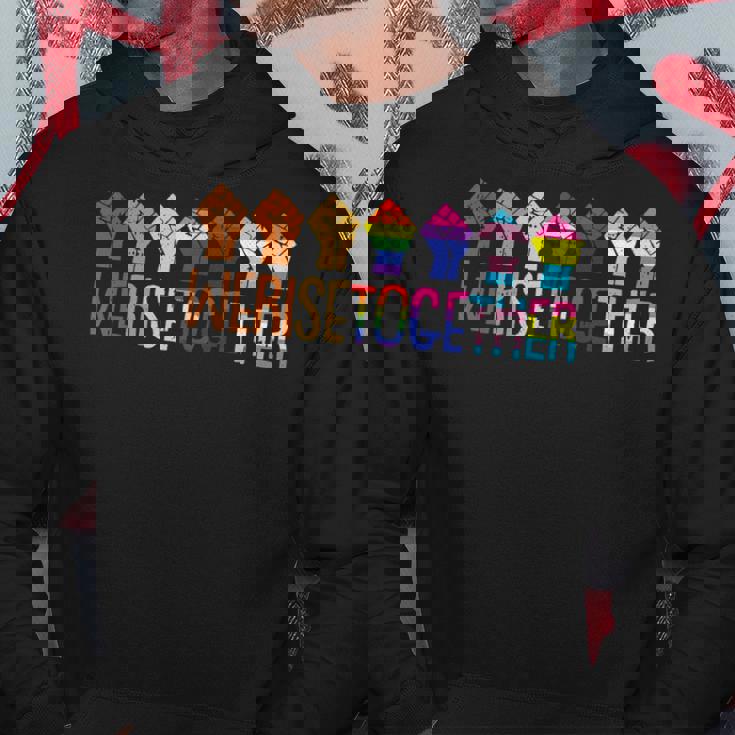 We Rise Together Lgbt Q Pride Social Justice Equality AllyHoodie Unique Gifts