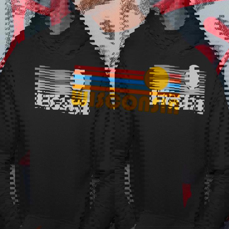 Wisconsin Retro Sunset - Wisconsin Hoodie Unique Gifts