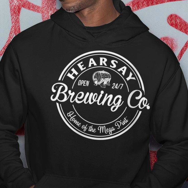 Womens Hearsay Brewing Co Home Of Mega Pint Hoodie Unique Gifts