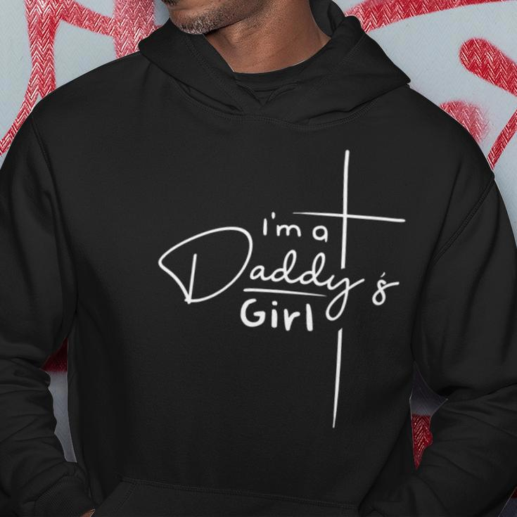 Womens Im A Daddys Girl - Christian Gifts - Funny Faith Based V-Neck Hoodie Unique Gifts